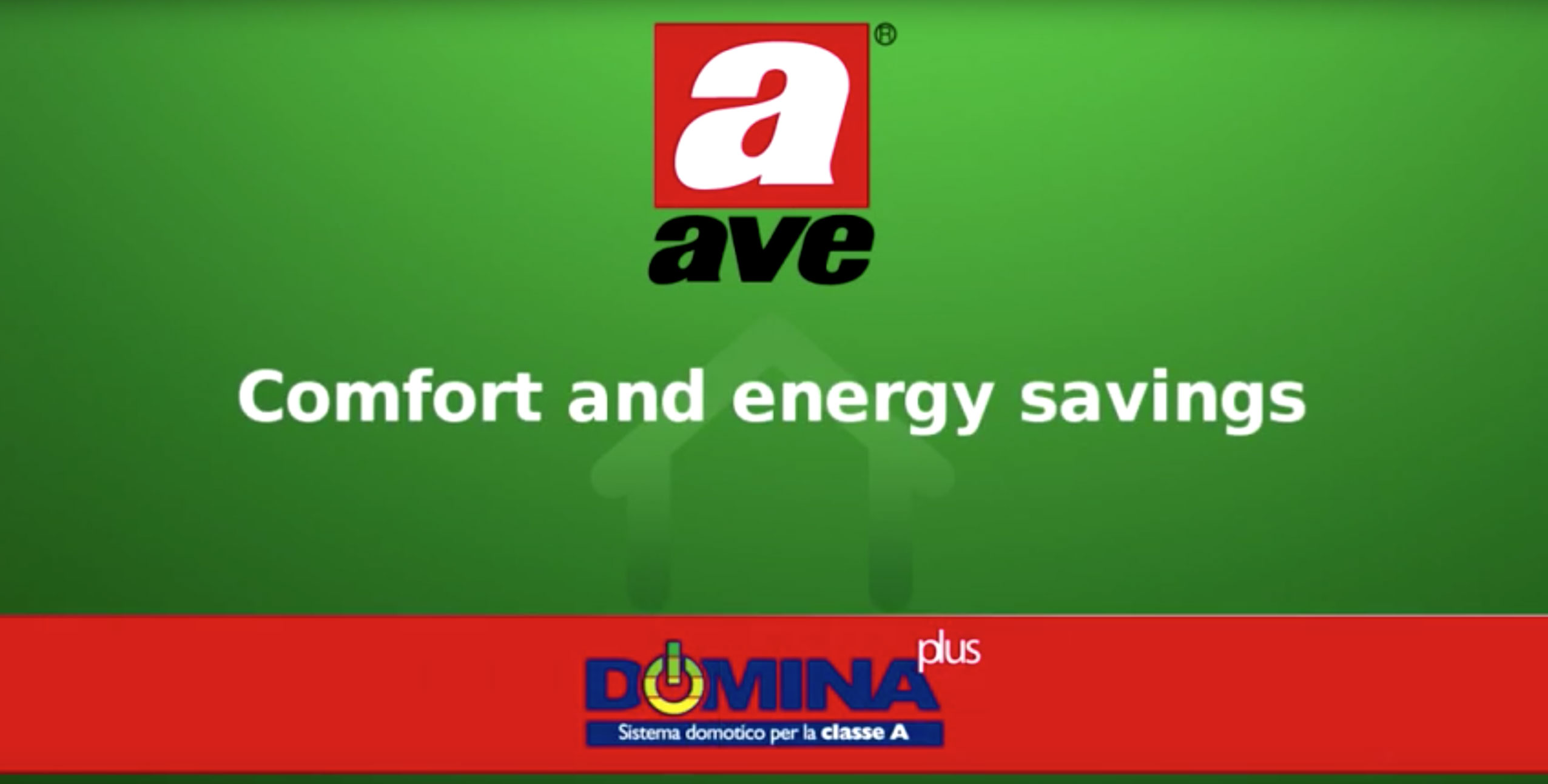 Home automation AVE DOMINA plus – Comfort and energy savings video