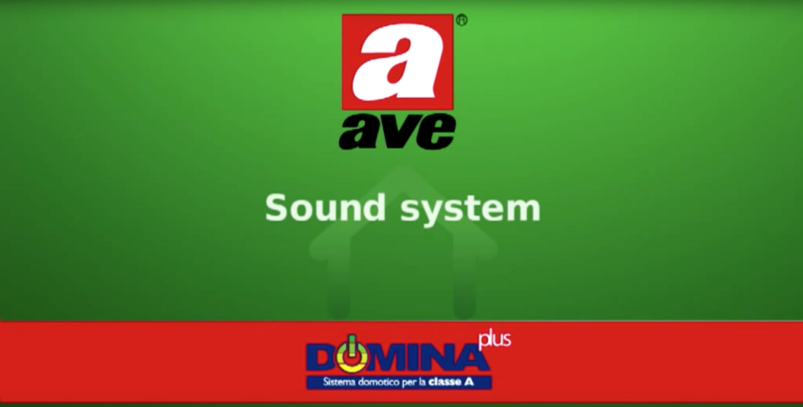 Home automation AVE DOMINA plus – Sound System video