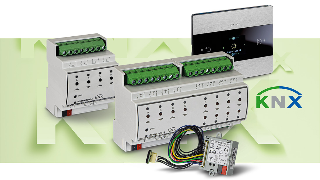 Gamma KNX di AVE: nuovi dispositivi da barra DIN e fondo scatola