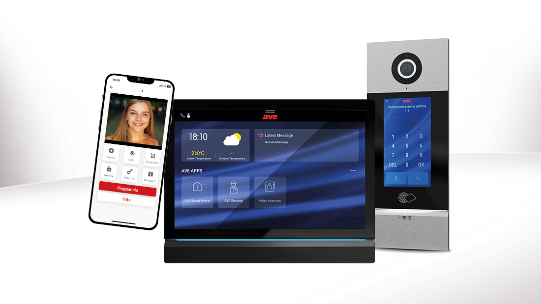 AVE presents the V44 Smart IP video intercom system