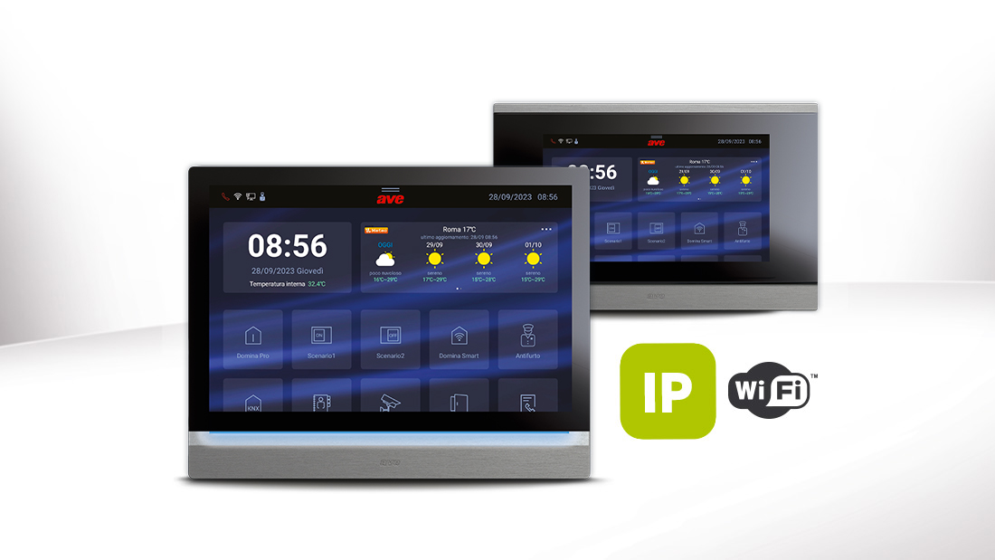 Nuovi Touch Screen AVE per la smart home