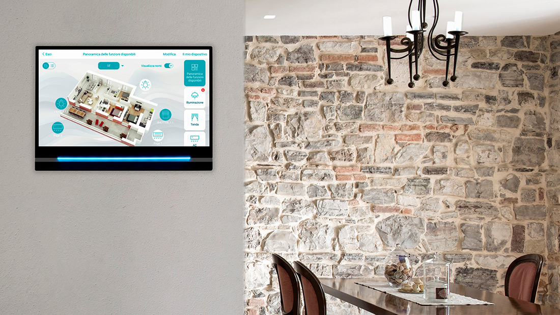 Touch screen AVE per sistemi KNX