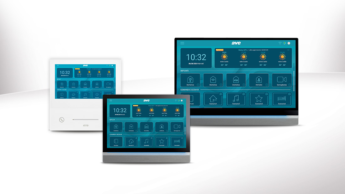 Monitor videocitofonici AVE per la smart home
